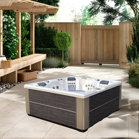 BG-8803 Bigeer 2025 Luxury Acrylic Modern Design Massage Bathtub Outdoor Spa Bathtub