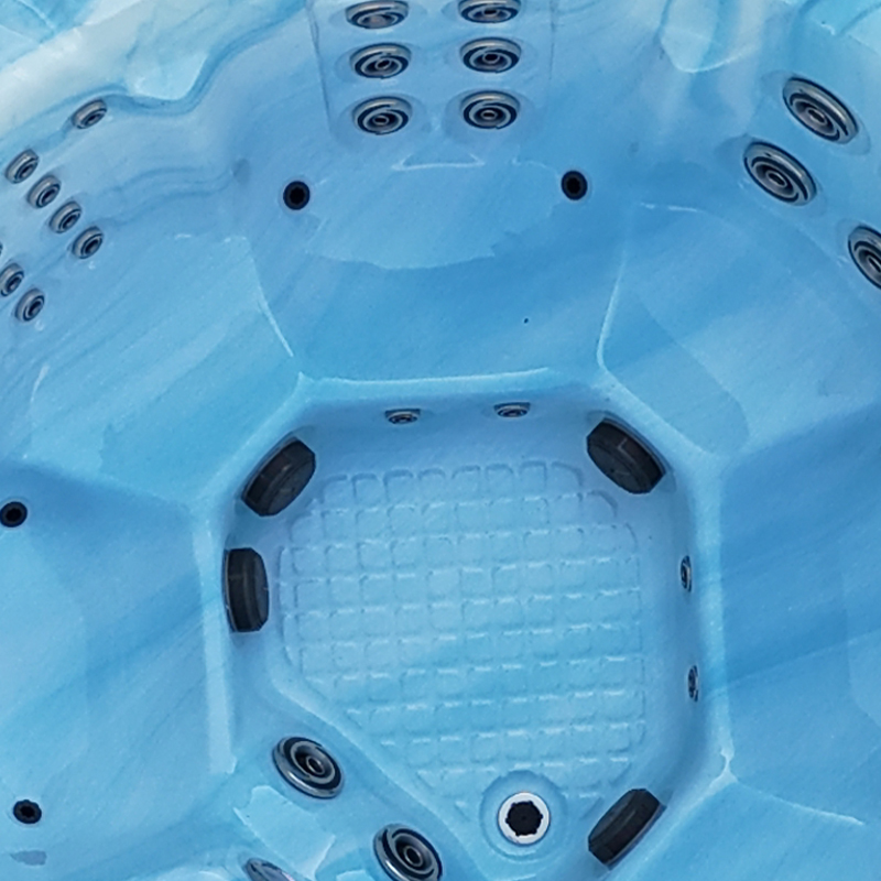 BG-8805 Bigeer 2025 Luxury Acrylic Round Cylinder Outdoor Hot Water Spa Bathtub