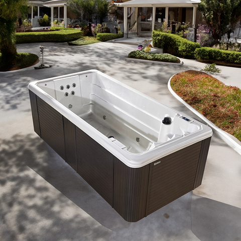 BG-6603 Bigeer new design Balboa system swimming pool spa bathtub round hot tub with overflow system 