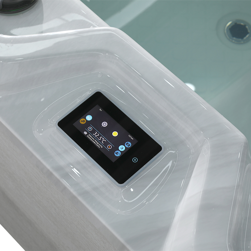 BG-8801 Bigeer 2025 New Luxury Design Fiberglass Freestanding Whirlpool Bathtub Outdoor Spa Hot Tub