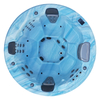 BG-8805 Bigeer 2025 Luxury Acrylic Round Cylinder Outdoor Hot Water Spa Bathtub