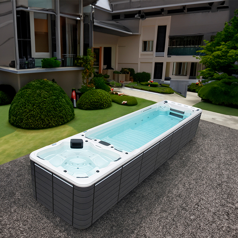 BG-6616 Extra Long Deeper Infinity swimming pool spa with dual zone 