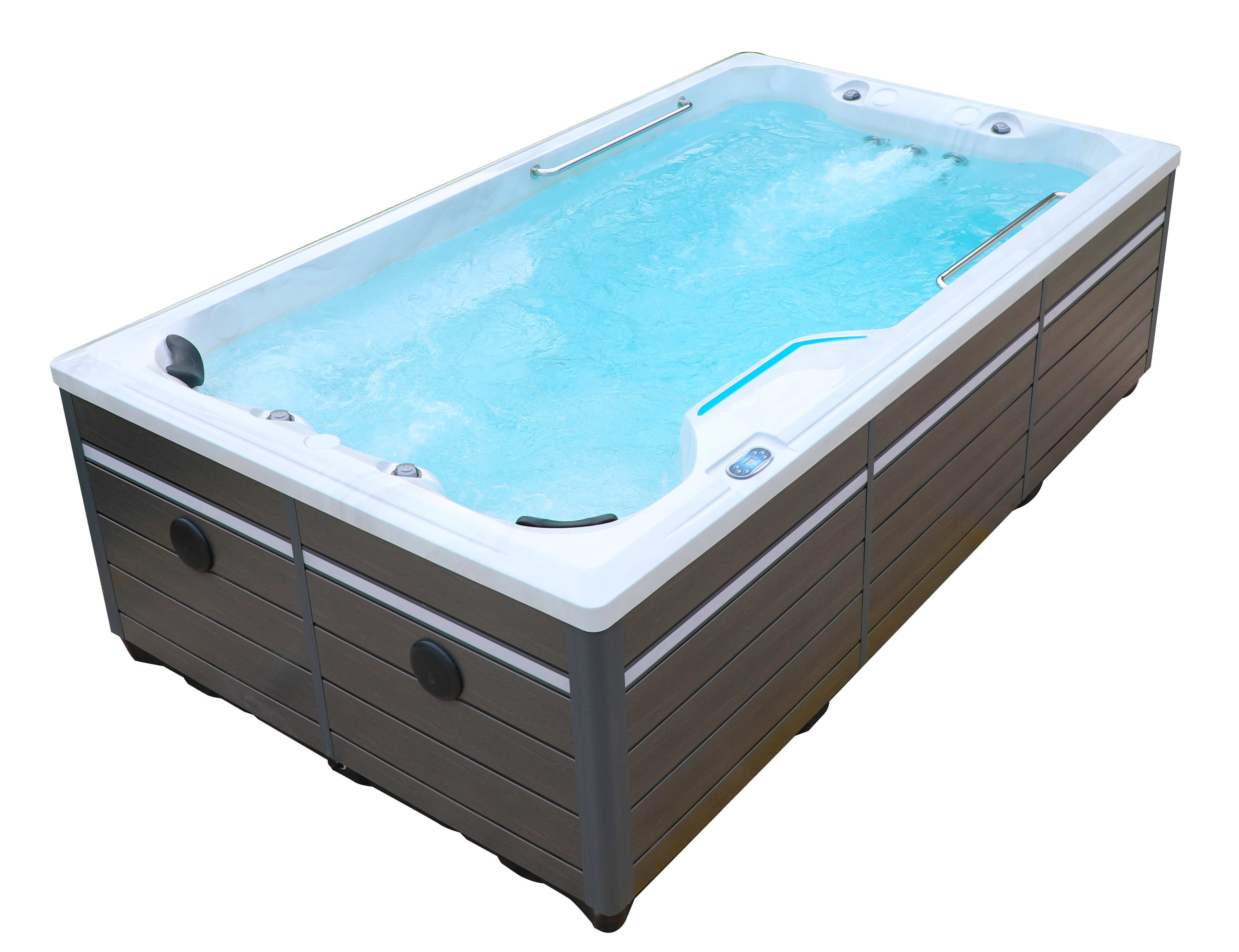 BG-6653 Bigeer 4 Meters Outdoor Whirlpool Endless Swim Spa Pool with Cover