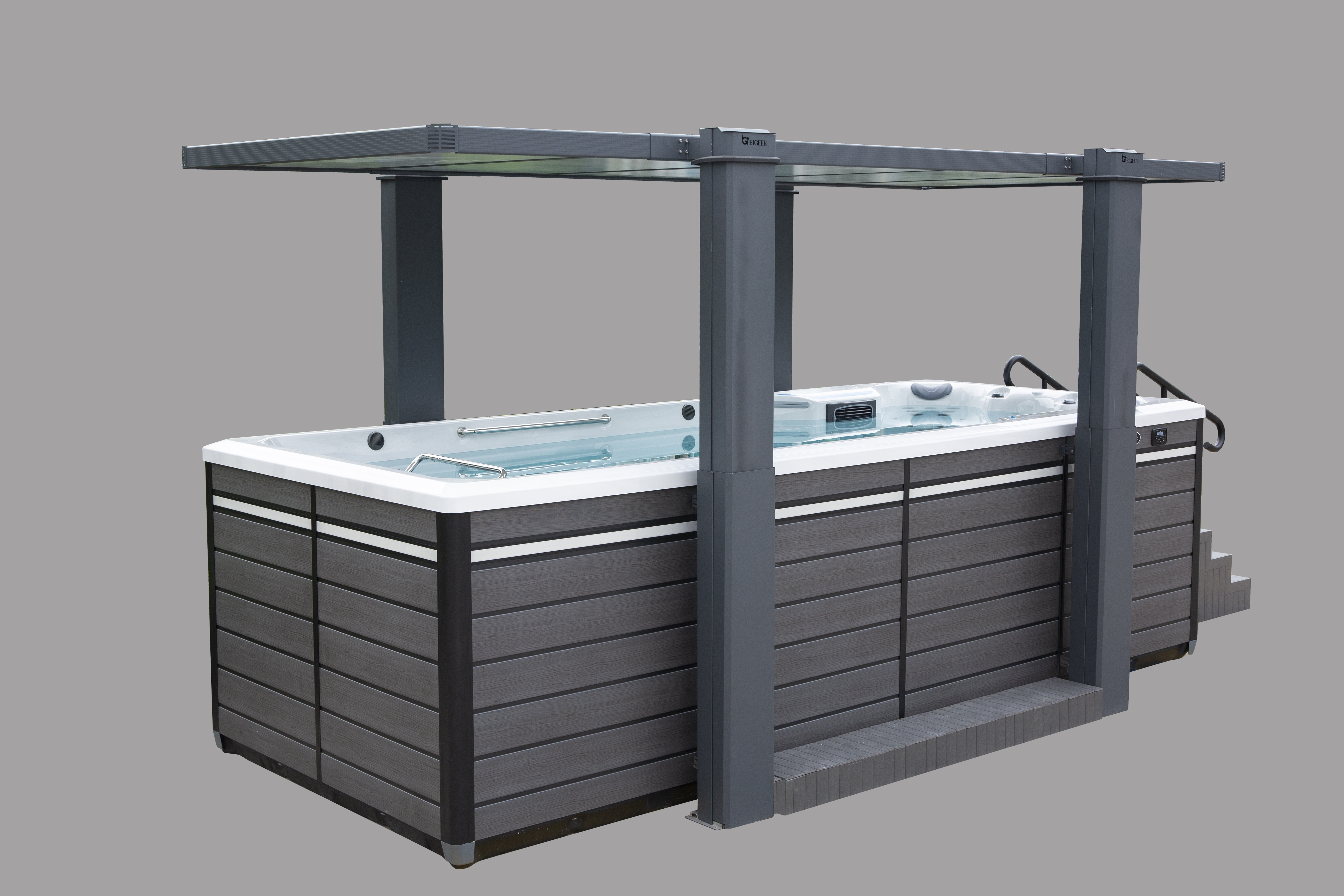 BG-6656 Popular Cheap Freestanding Balboa Outdoor Endless Swim Spa Pool