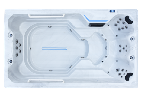 BG-6653 Bigeer 4 Meters Outdoor Whirlpool Endless Swim Spa Pool with Cover