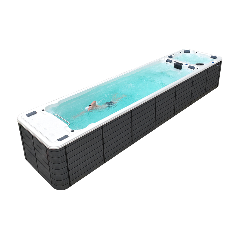 BG-6616 Extra Long Deeper Infinity swimming pool spa with dual zone 