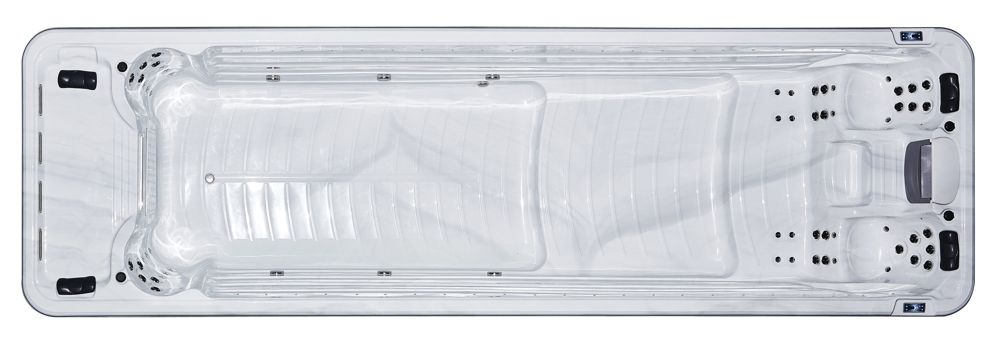 BG-6623 New style acrylic swimming massage spa pool with waterfall