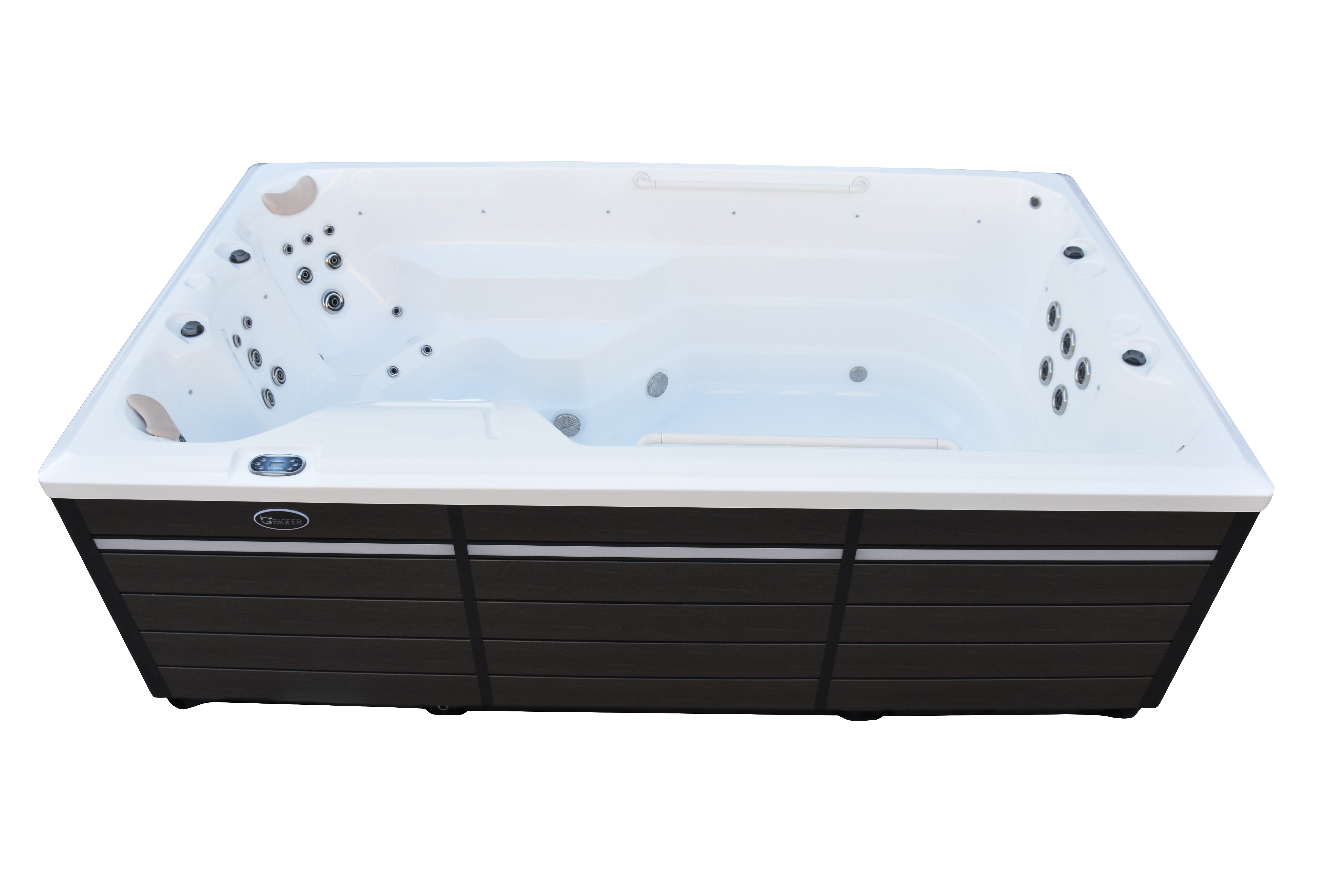 BG-6653 Bigeer 4 Meters Outdoor Whirlpool Endless Swim Spa Pool with Cover