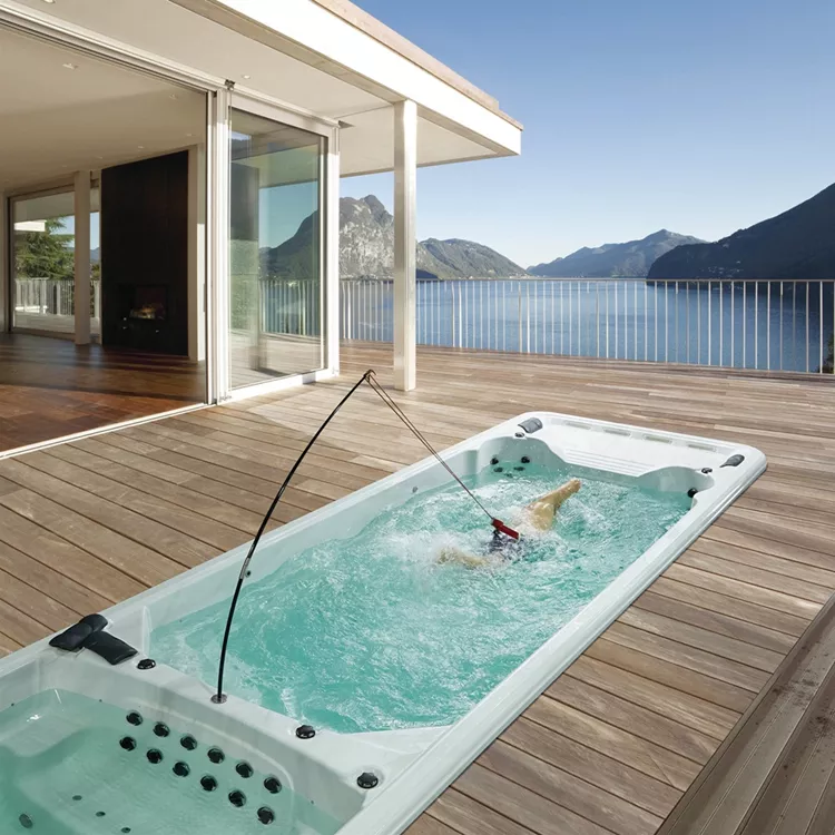 BG-6625 Bigeer New Design Balboa System Swim Pool Spa Bathtub Round Hot Tub With Overflow System 