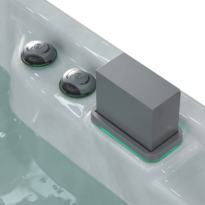 BG-8801 Bigeer 2025 New Luxury Design Fiberglass Freestanding Whirlpool Bathtub Outdoor Spa Hot Tub