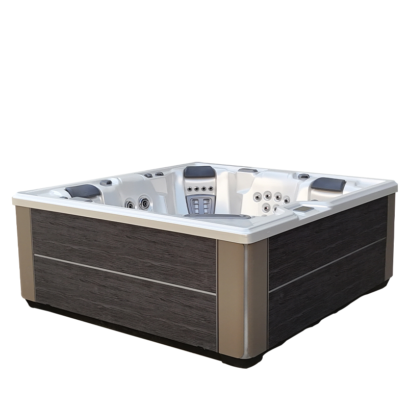 BG-8803 Bigeer 2025 Luxury Acrylic Modern Design Massage Bathtub Outdoor Spa Bathtub