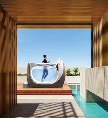 BG-9960 Walk in water walker with hydraulic treadmill 