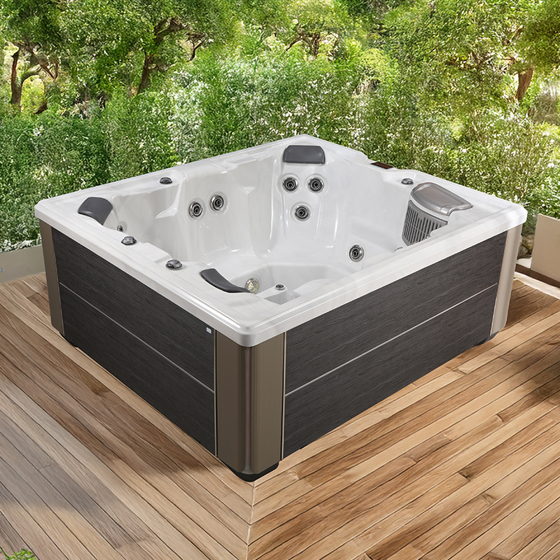 BG-8803 Bigeer 2025 Luxury Acrylic Modern Design Massage Bathtub Outdoor Spa Bathtub