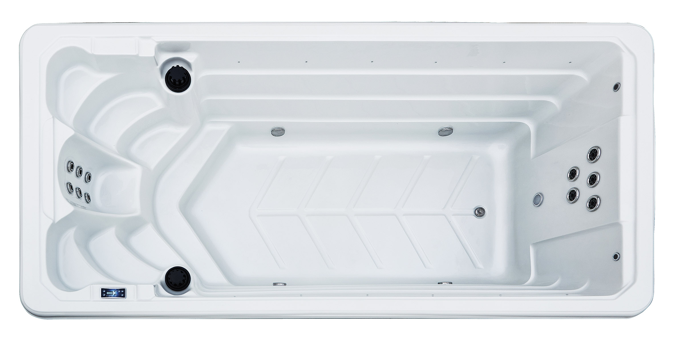 BG-6603 Bigeer new design Balboa system swimming pool spa bathtub round hot tub with overflow system 