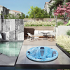BG-8805 Bigeer 2025 Luxury Acrylic Round Cylinder Outdoor Hot Water Spa Bathtub