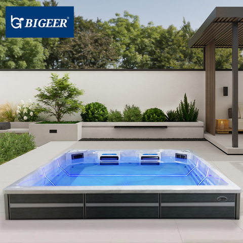 2025 New BG-42A Acrylic Outdoor 4.2-meter-wide Double Swimming Pool