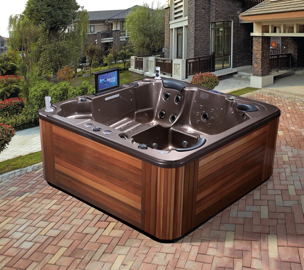 BG-8808 Classic Bigeer Acrylic Hydro Jets Massage Swim Spa Pool Bathtub Indoor Hot Tub for home 