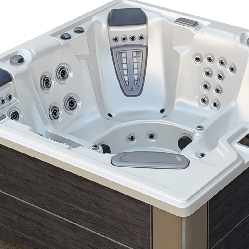 BG-8803 Bigeer 2025 Luxury Acrylic Modern Design Massage Bathtub Outdoor Spa Bathtub