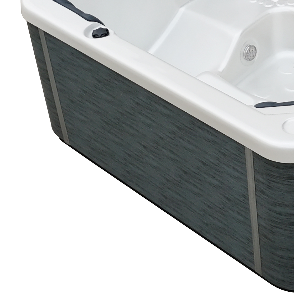 2025 Newly Upgraded One-Piece Skirt Panel Unique Internal Design BG-8819 Outdoor Whirlpool Acrylic Shell Garden Bathtub Hotels