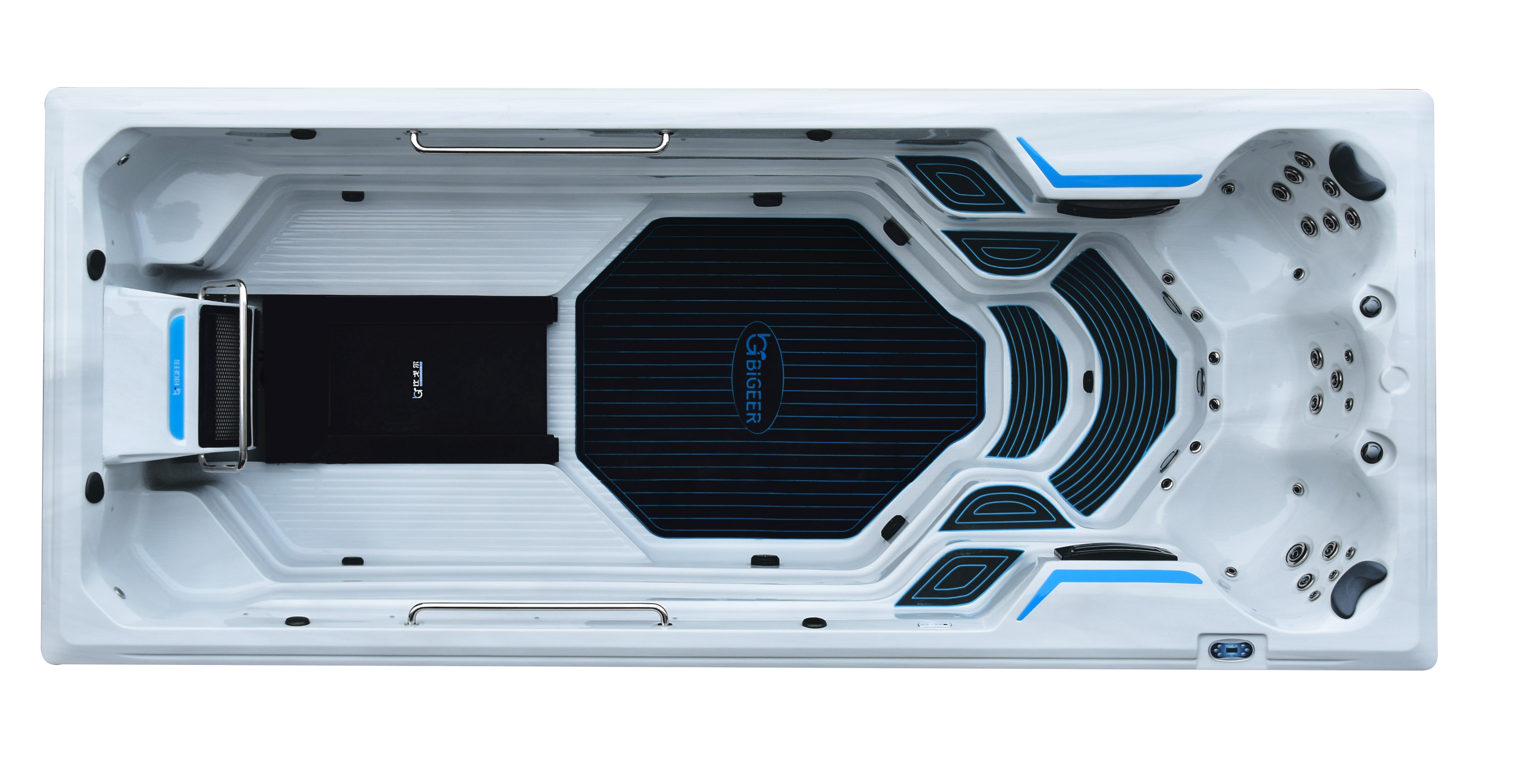 BG-6656 Popular Cheap Freestanding Balboa Outdoor Endless Swim Spa Pool