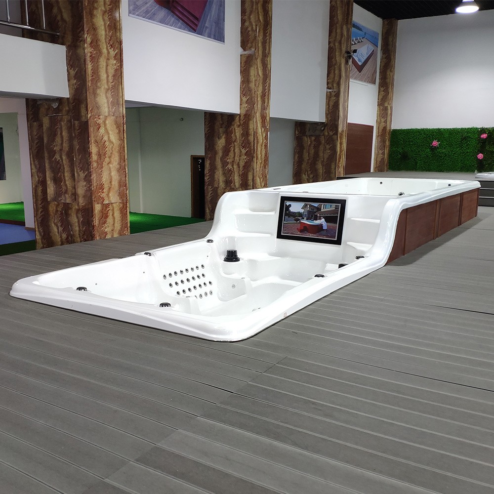 BG-6613 New popular Swimspa with New Design Decoration Stainless Steel 304 Cobra Waterfall outdoor