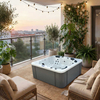 BG-8520 Freestanding 6 adult person hydrotherapy bath hot tub spa pool outdoor with massage jets 
