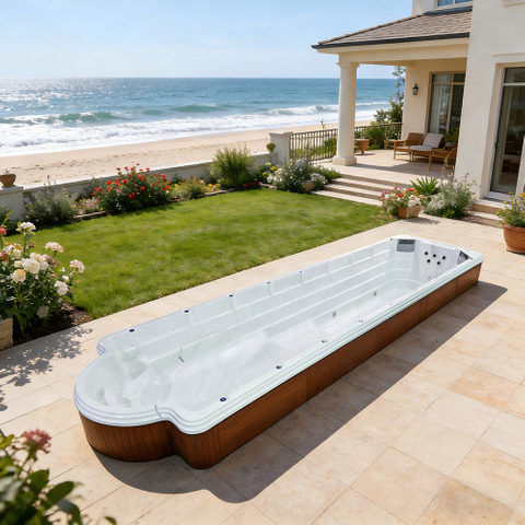 BG-6618 Acrylic outdoor above ground pool fiberglass ship spa swimming pool