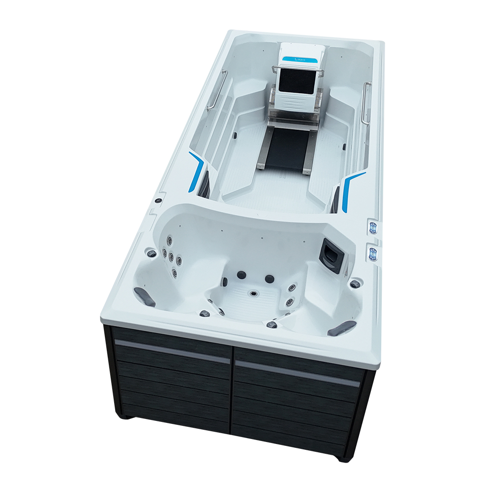 BG-6659 Luxury Large Swimming Spa Pool with Counter Currents Acrylic Whirlpool Swim Spa