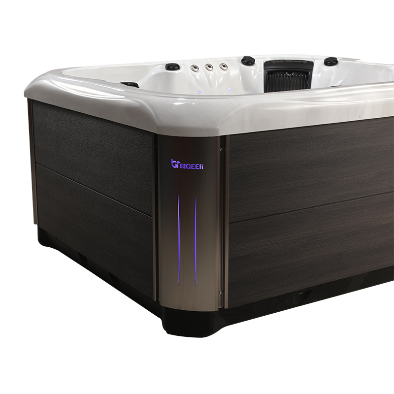 BG-8891 5-Person Luxury Hydrotherapy Hot Tub | 2 Lounges 3 Seats Outdoor Spa