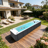 BG-6616 Extra Long Deeper Infinity swimming pool spa with dual zone 