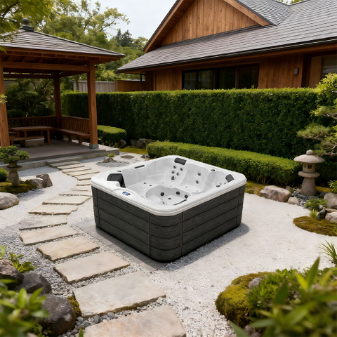 BG-8833 5-Person Outdoor Hydrotherapy Hot Tub | 2 Lounge 3 Seats Premium Spa