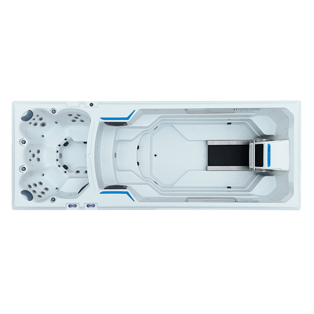 BG-6659 Luxury Large Swimming Spa Pool with Counter Currents Acrylic Whirlpool Swim Spa