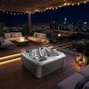 BG-8893 4-Person Premium Square Outdoor Hot Tub | 2 Lounges 2 Seats Hydrotherapy Spa