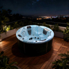 BG-8805 Bigeer 2025 Luxury Acrylic Round Cylinder Outdoor Hot Water Spa Bathtub